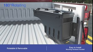 A-Premium Lockable Truck Bed Storage Box Case Tool Box Compatible with Ford F-150 F150 1997-2014 F-150 F150 Heritage 2004 Left Driver Side