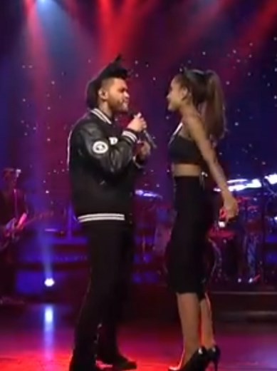 Ariana Grande & The Weeknd Perform 'Love Me Harder' Live
