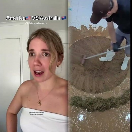 Pav or pumpkin pie? #australia #vs #america #christmas #dessert #different