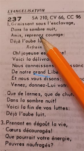 Cantique evanlique #chant D'esperance #237 #viraltiktokvideos #prièrespuissantes #viraltiktokvideos✅