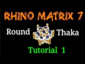 Rhino Matrix 7 Tutorial : Universal Rounded 7 Stone Thaka or Kolet CAD Designing | AMAR CAD