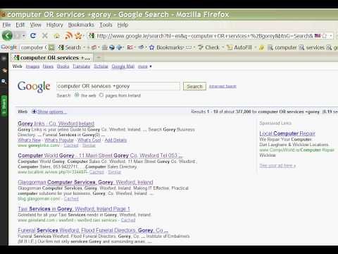 How to use the Google Search Engine more Effectively.