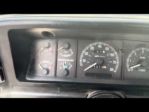 1989 Ford F150 Custom 4x4 - 2nd Cold Start showing Temp Gauge