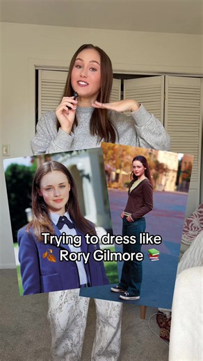 When it’s fall it’s time to whip out the Rory Gilmore outfits #rorygilmore #rorygilmoresweater #gilmoregirlsaesthetic #dressinglike #falloutfitinspo