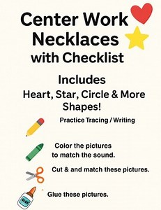 Letter of the Week Necklaces | Editable & Fun Alphabet Practice l BUNDLE