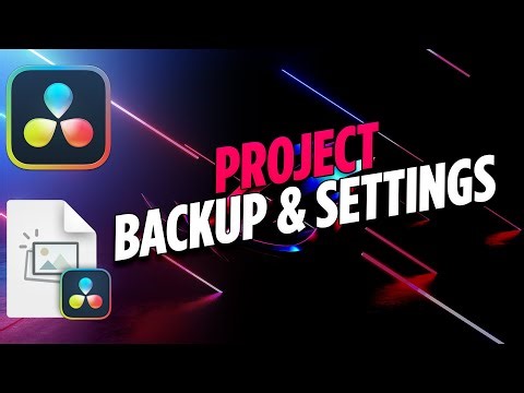 DaVinci Resolve Project backups and recommended settings