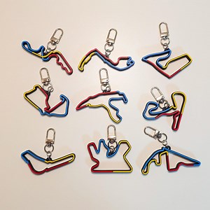 F1 Circuit Keychain With Sector Divisions – Motorsport Track Key Holder – Racing Fan Gift - Etsy