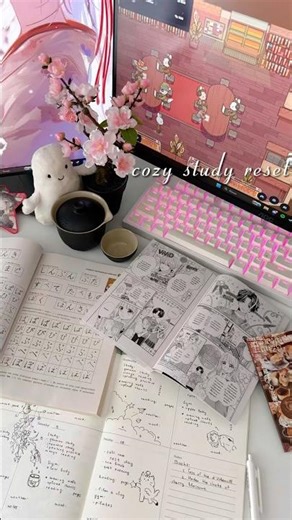 cozy japanese study reset ✧ focusing in focus town