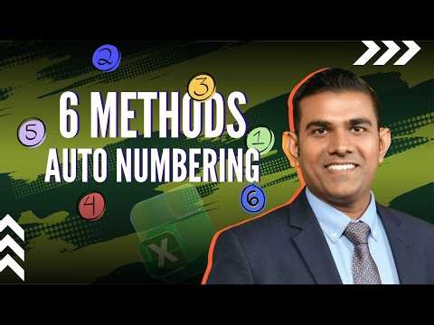 6 Ways to Fill Serial Numbers in Excel (Must Know Tricks) | Raj Singh Microsoft Certified Trainer