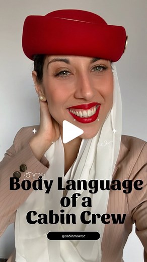 4.7K views · 343 reactions | Do you know why body language of cabin crew it’s important if you want to know watch this video A very under looked topic and with so much importance in the outcome of an interview! Here is what lays behind the story of body language 邏✈️ . . .video by @cabincrewrec . . . . | cabin_crews | Facebook