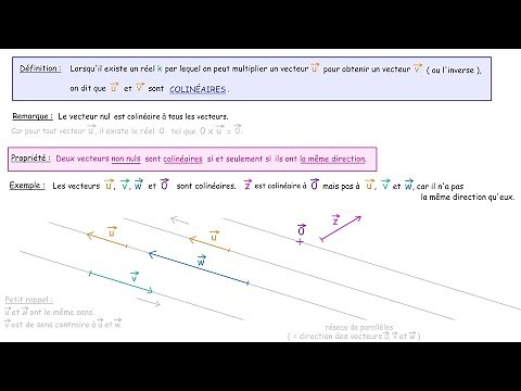 Vecteurs colinéaires (Vecteurs, 2nde)