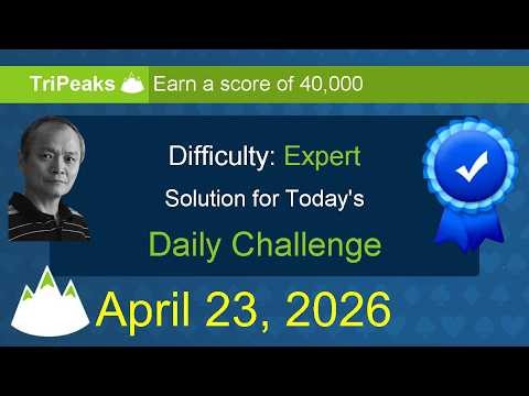 Microsoft Solitaire Collection: TriPeaks - Expert - April 23, 2026