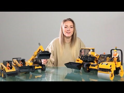 BRUDER Toys CATERPILLAR Mini Loaders | Bworld Construction Site | 1:16 Scale Art Models