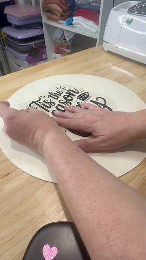 UVDTF on wood is an excellent and quick way to make fun signs! It took under 1 minute from start to finish and with UVDTF you have all the colors of the rainbow 🌈 available! #uvdtf #woodround #dtf #decal #woodsign #wooddesigns #christmasdiy #diy #christmascrafts #signs | Corinne Blackstone