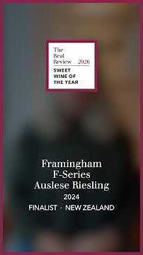 Sweet Wine of the Year New Zealand 2026 finalist: Framingham F-Series Auslese Riesling 2024