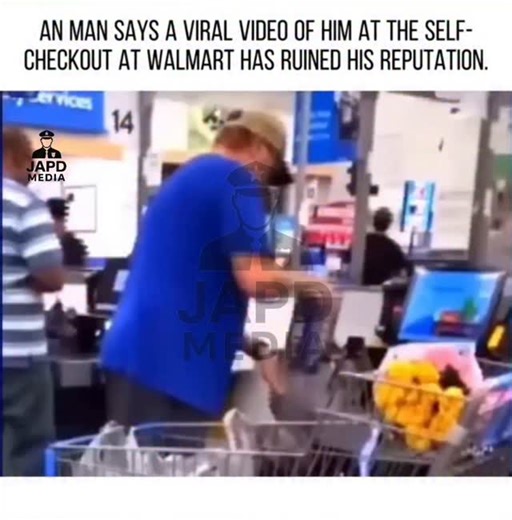 Man claims viral Walmart self-checkout video destroyed his reputation #news #foryou #greenscreen #japd | JAPD media