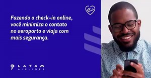 Sua segurança sempre foi a nossa maior prioridade. Utilize o check-in online disponível em nosso site e app e comece sua viagem de maneira mais confortável. Assista ao vídeo e veja como é simples! #NovaFormaDeVoar | LATAM Airlines