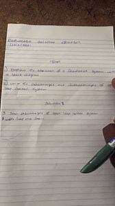 Explain the operation of a feedback system with a block diagram... | Filo