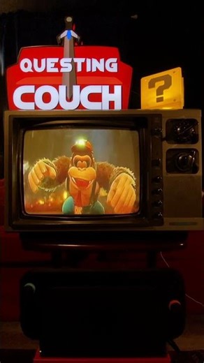 Playing Donkey Kong Bananza on a Retro CRT TV 🎮📺