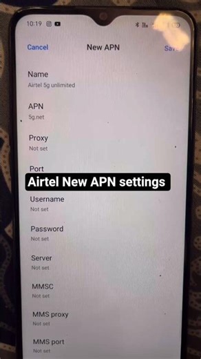 Airtel New APN settings 4G| 5G | Airtel network speed problem | Airtel net slow | Airtel network