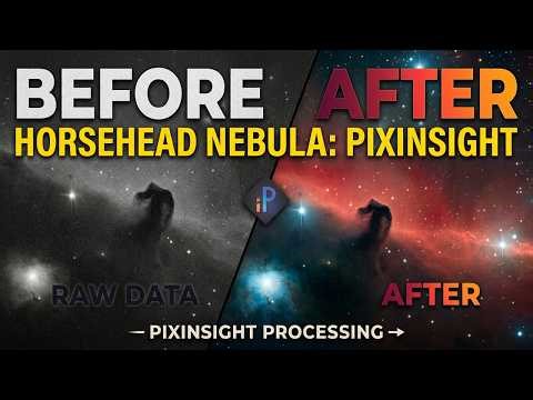Horsehead Nebula: Before & After PixInsight Processing