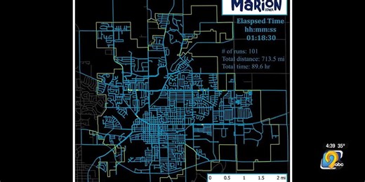 Marion City Worker maps streets on foot, running 700  miles