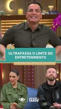 “Crosses the line of entertainment,” Leo Dias on spoiled food in reality show | Melhor da Tarde