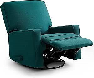 Amazon.com: THLAND Swivel Rocker Recliner Chair, Nursery Glider Chair, Manual Modern Comfy Sofa Chair for Living Room, Bedroom(Green) : Home & Kitchen