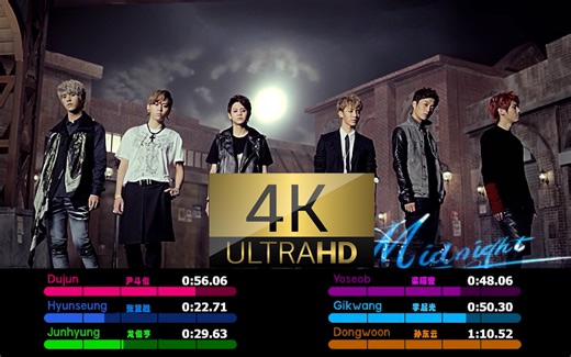 【4K 歌词分配】BEAST - Midnight