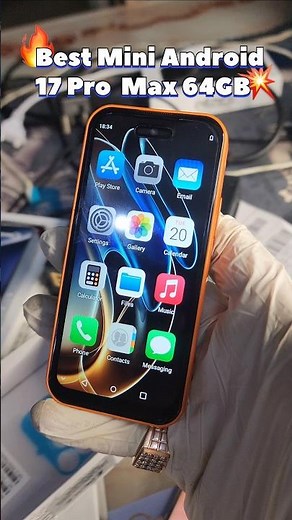 Best Mini Android Smartphone | Mini 17 Pro max 4.5 Inch Orange 64GB #miniphone
