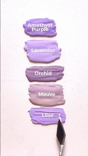 Colour Mixing to Make Shades of Purple