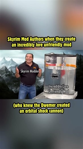 Skyrim Mod Authors when they create an incredibly lore unfriendly mod! #skyrim