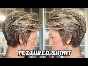 Textured Short Pixie Cut & Layered Haircut for Blonde Hair | Classy Short Hair Cutting Technique
