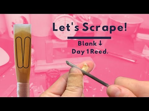 Reed-making at Oboerific Reeds! •Watch Me Scrape an Oboe Reed•