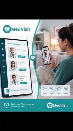 MedVisit App Demo | Online Doctor Consultation Anytime Anywhere#medvisit