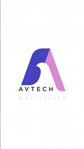 Logo Design AV Tech #logo #shorts