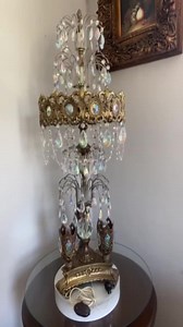Loevsky & Loevsky Hollywood Regency Prims and Bobeches Filigree Lamp CIRCA 1960s - Etsy