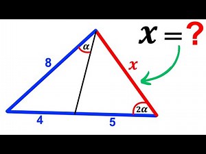 Can you find the side length X? | (Triangle) | #math #maths | #geometry