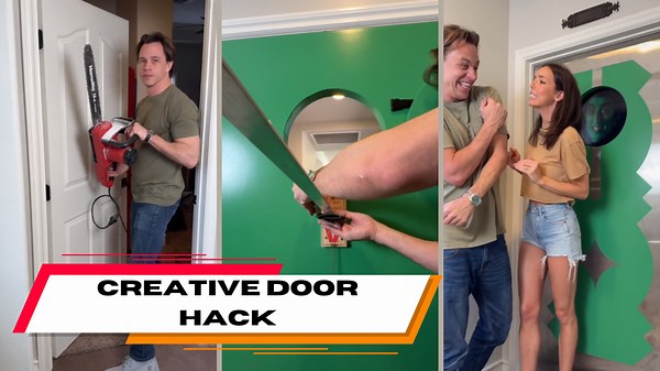 Creative Door Hack: Why Adding a Small Hole Makes Life Easier