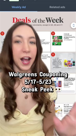 Here is a sneak peek of deals that are starting at Walgreens on 5/17 and going through 5/23. I’ll have more deals up for you on Sunday! Make sure to follow along for deal Updates and my haul. 😉 #walgreensdeals #couponing #coupon #walgreenscouponing