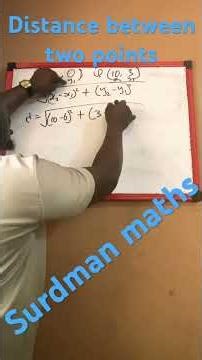 Distance between two points #maths #mathematics #easylearning #reels #brainlearning #exam