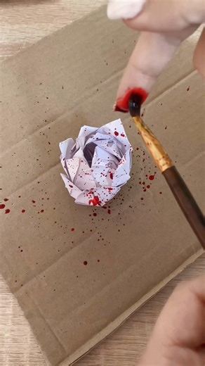 Bloody flower #fake #diy #craft #flower