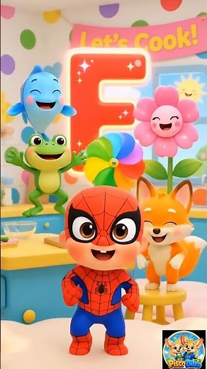 F! F! F! Learn Letter F with Baby Spider-Man | ABC for Toddlers