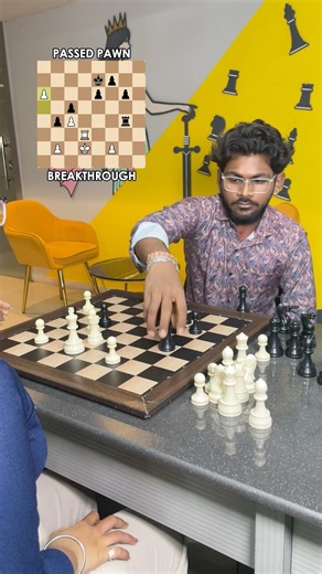 Passed pawn race turns into technical king win #chessendgame #passedpawn #kingactivity