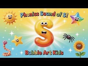 Phonics Sound of Letter S | Learn /s/ Sound with 10 Example Words | Fun Learning for Kids