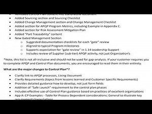 APQP 3rd Edition & Control Plan 1st Edition