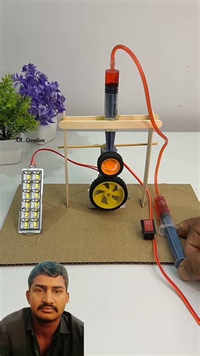 Regenerative Braking system with Dcmotor #tech​ #dcmotor​ #schoolproject​ #sciencemodel​ #experiment
