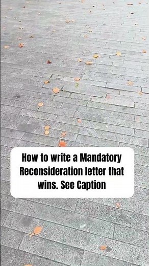 How to Write a Mandatory Reconsideration Letter That Wins (Step-by-Step Example)