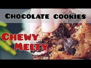 CHEWY & MELTY Chocolate Chunk Cookies ( no equipment needed | for Starbucks cookies lover )