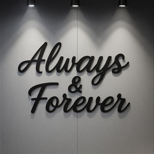 Custom Metal Word Art, Personalized Script Sign, Wall Decor, Housewarming Gift - Etsy